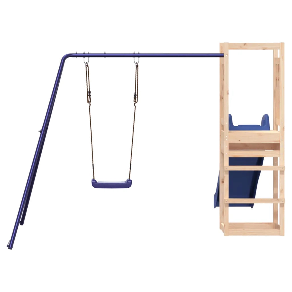 Set da Gioco da Esterno in Legno Massello di Pino CFW1094934