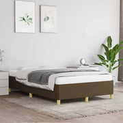 Giroletto senza Materasso-Struttura Letto Marrone Scuro 80x200 cm in Tessuto 624705