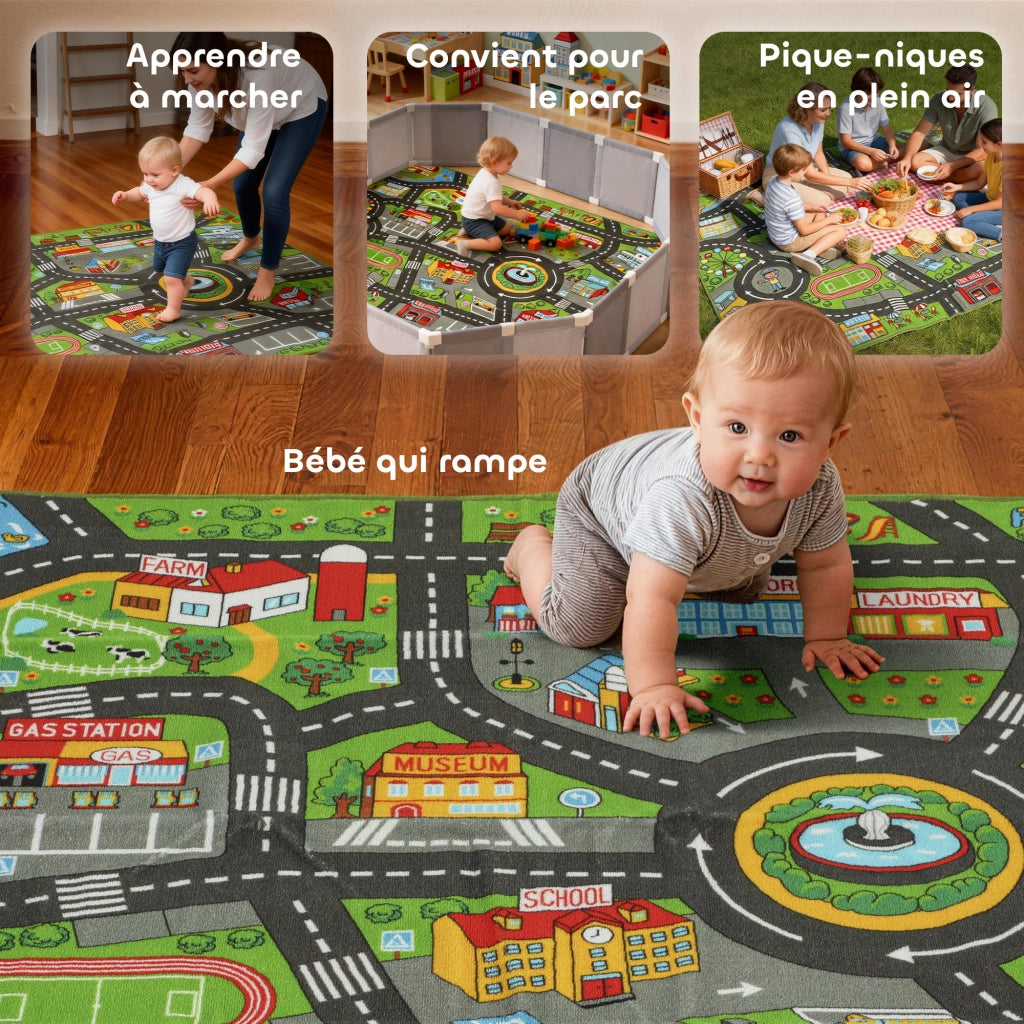 Tappeto da gioco per bambini ¨C zephmum ¨C Multicolore 200x150 cm