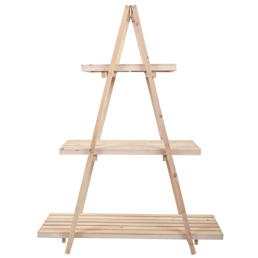 Scaffale espositiva in legno marrone 98x38x127h