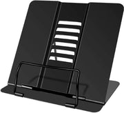 Supporto Librario Adattabile - Standard Ufficio - Supporto Librario per Libri di Cucina - Supporto Lettura - Metallico - Clip Flessibili - Supporto Librario