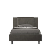 Letto Singolo 80x200 cm con Rete Appia Grigio
