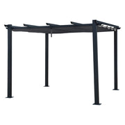 Pergola 3 × 3m CASSIS grigio - struttura in alluminio