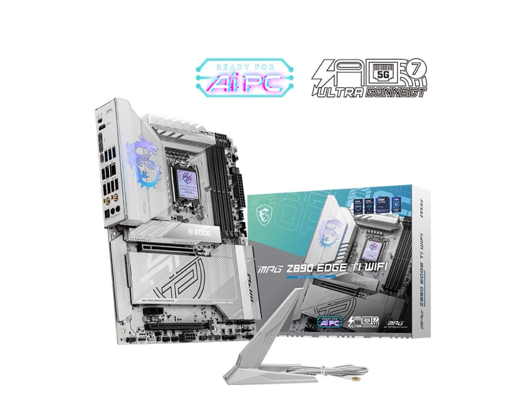 Msi mpg z890 edge ti wifi scheda madre intel z890 lga 1851 (socket v1) atx - 911-7E19-002