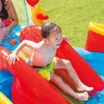 PISCINA GONFIABILE OVALE GIOCO ACQUA SCIVOLO  +2 ANNI  cm.297x193x135h.  peso kg.7,80 (57453)    INTEX