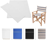 Set di protezione per sedile in tela - 1 set - Bianco - Dimensioni 53 x 20 cm / 53 x 41 cm - Copertura per sedile
