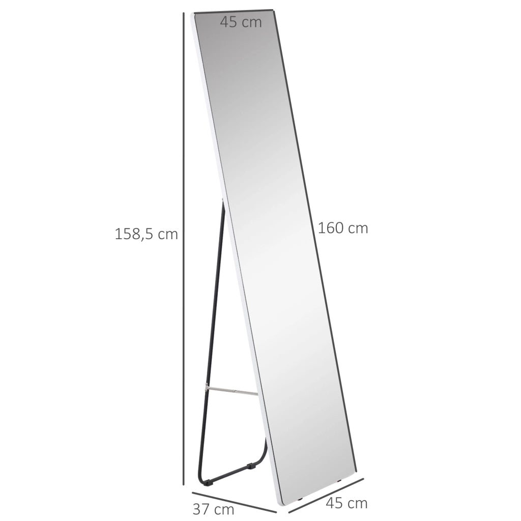 Specchietto da parete ¨C zephmum ¨C Argento 45x37x158,5 cm