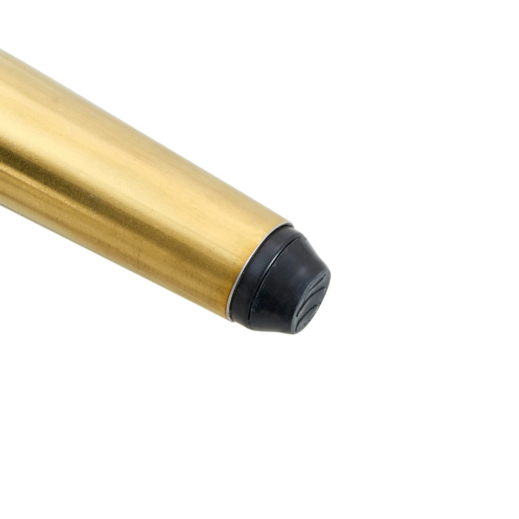 Sgabello da bar girevole 360° con schienale traforato e seduta imbottita in PU e metallo marrone e grigio