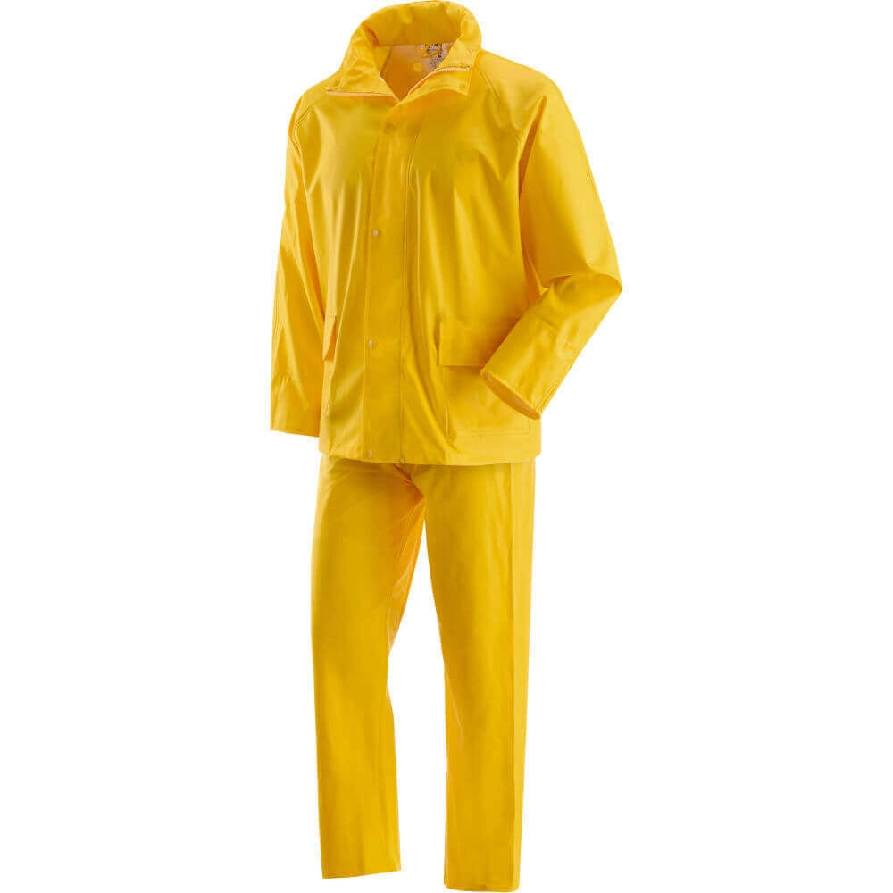 COMPLETO GIACCA E PANTALONE IMPERMEABILE 390 GR Tg. L - colore verde