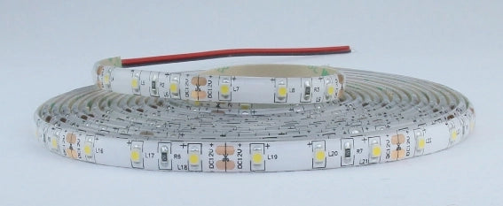 STRISCIA 5M IP65 3528 60LED/M 12V 4,8W/M 400LM/M 3000K