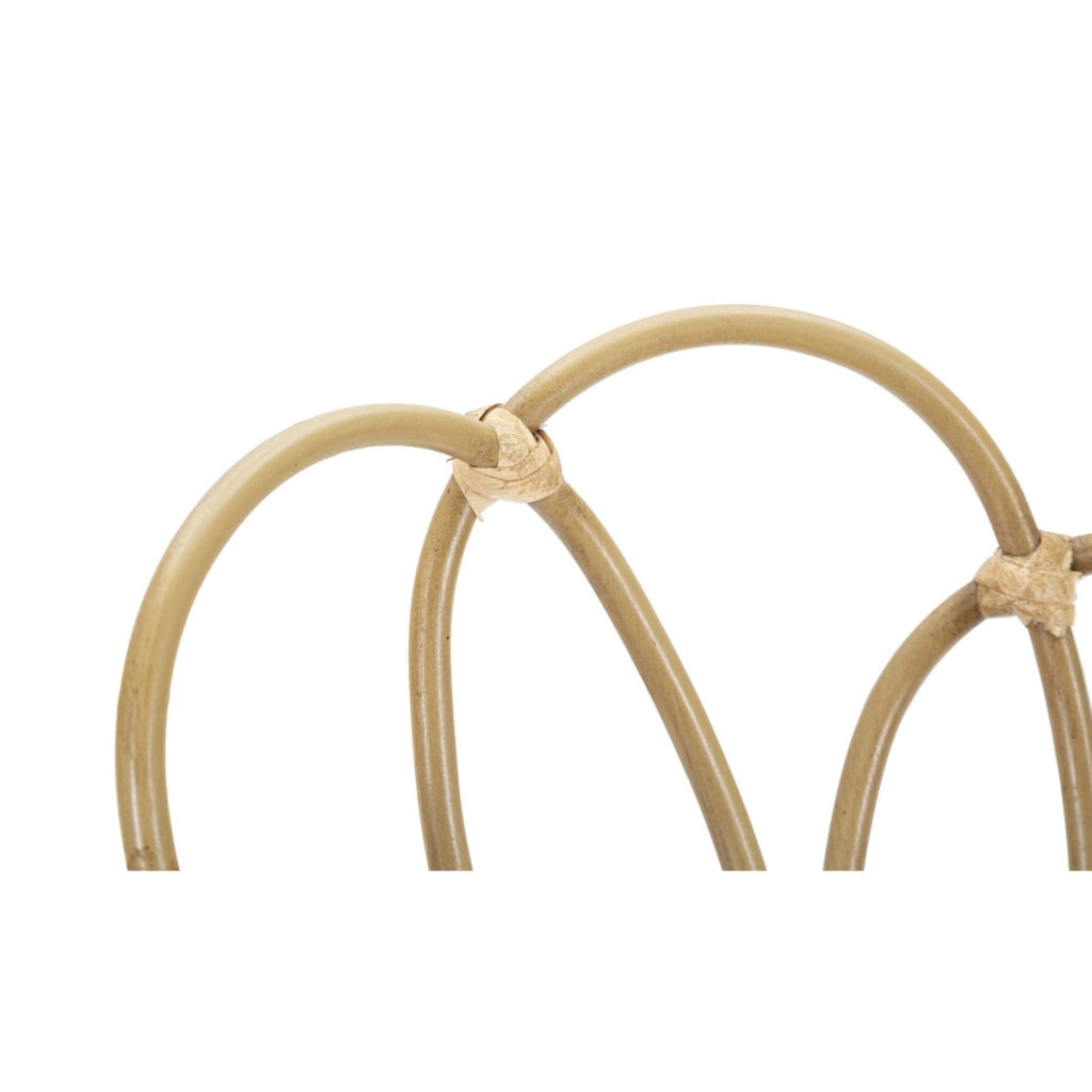 Porta-vaso Panama Tower in ferro e rattan Ø 28x62 cm
