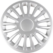 Borchie Set copricerchi auto grigi monza 14'' 4 pezzi in ABS