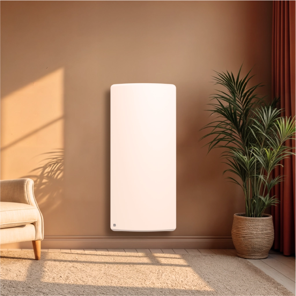 Radiatore elettrico fisso verticale in ceramica bianca Bestherm ARIA 2000W a inerzia secca