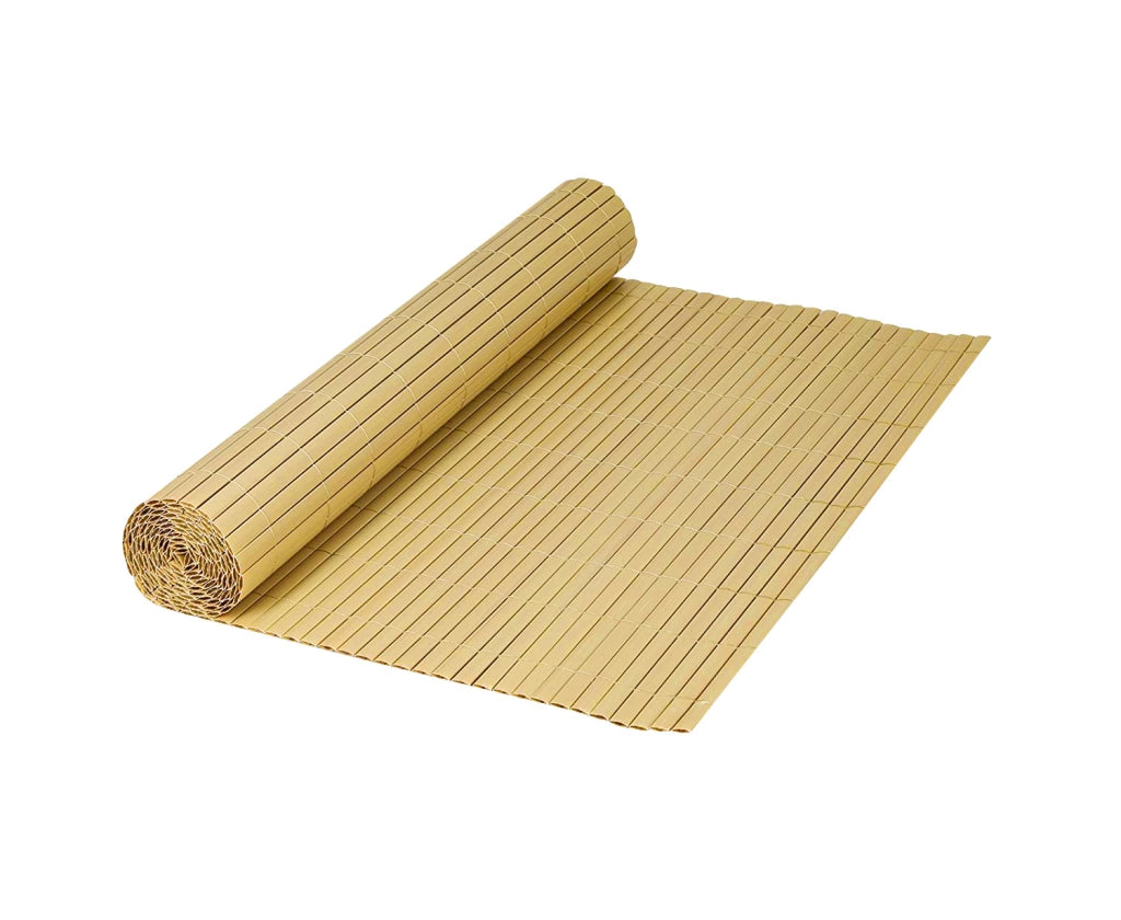 Canniccio Bambù In Pvc Frangivista Recinzione Per Giardino Frangivento Balcone Naturale - 150x300Cm