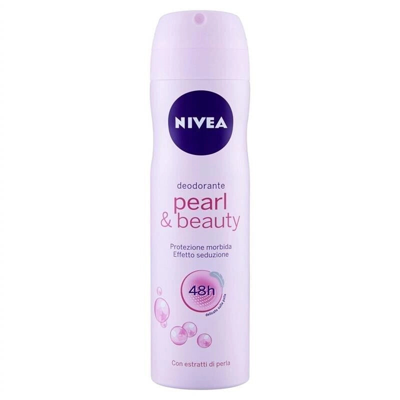 SET 2  NIVEA DEODORANTE SPRAY 150ML PEARL E BEAUTY