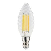 LAMPADA LED C.TORTIGLIONE ST35 serie Filament Trasp, E14, 6W,FA320°,2700K,220Vac,LM806,RA 80,35*97mm