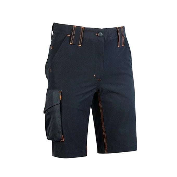 U-Power FU196DB Mercury Bermuda da Lavoro Uomo Stretch Slim Fit Idrorepellente 86% Nylon 14% Spandex colore Blu