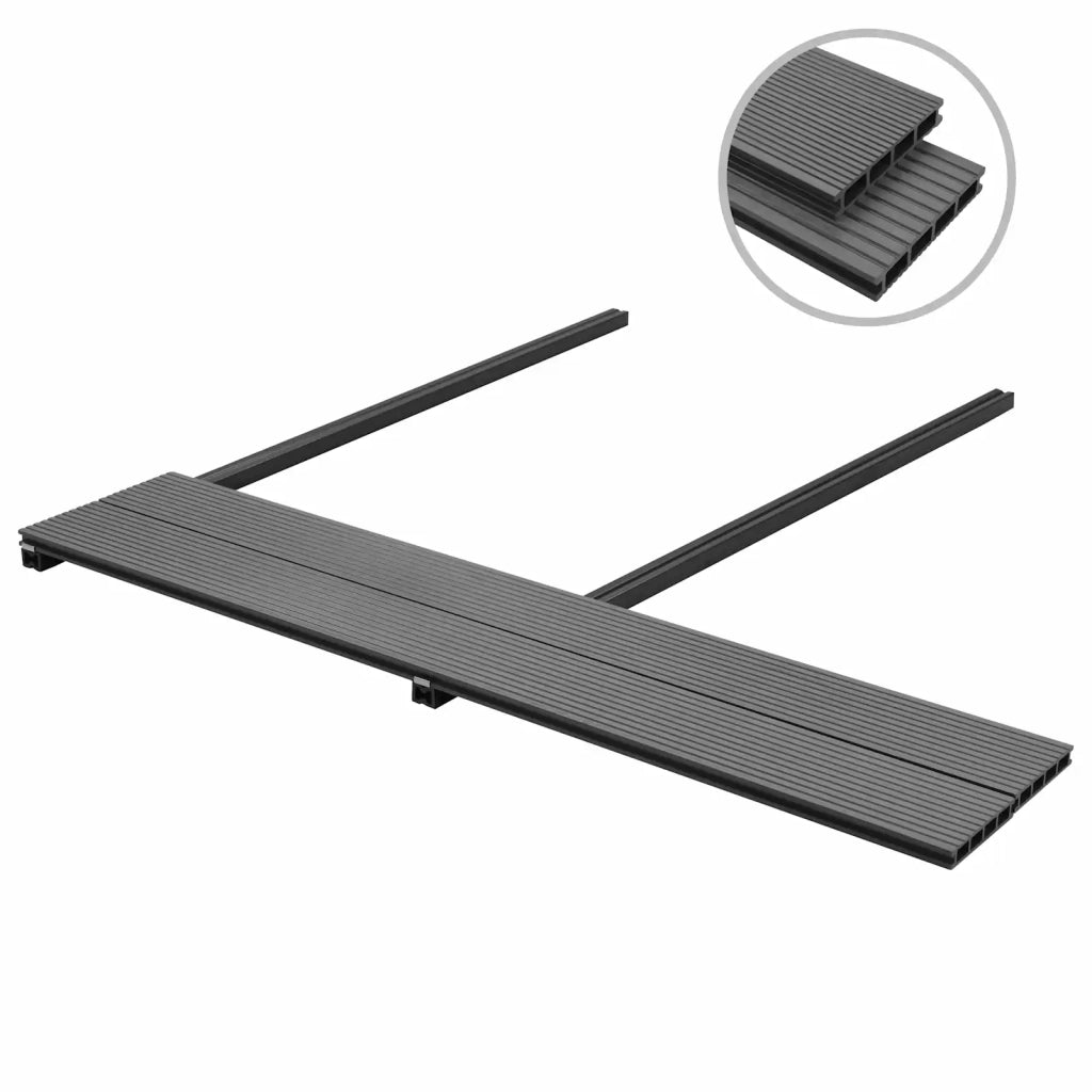 Pavimento da Deck 48 pcs Grigio WPC 3444692