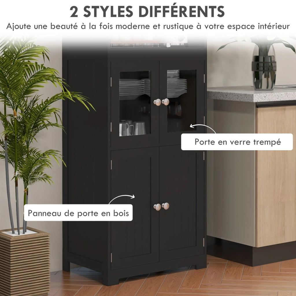 Armadio ¨C zephmum ¨C Nero 60x30x162 cm