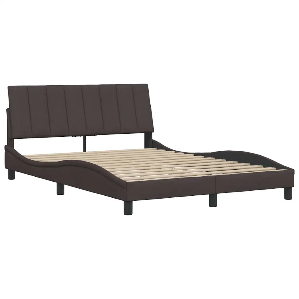 Giroletto senza Materasso Hanko Marrone Scuro 140x190 cm Tessuto