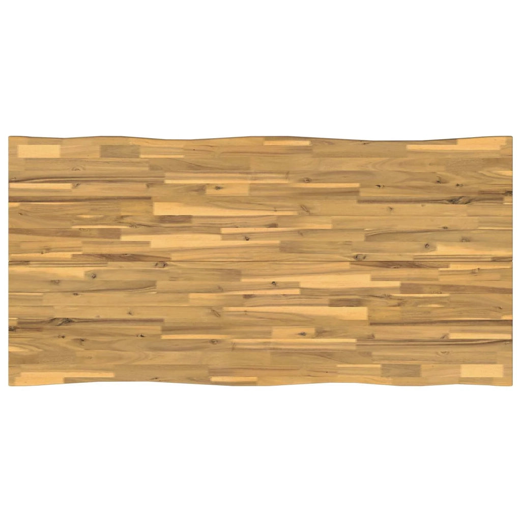 Tavolo da pranzo con bordo vivo 160 x 70 x 75 cm Bianco 3424997