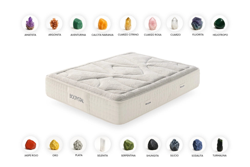 Materasso viscoelastico Biocrystal Gold 27 - 140X190 cm - Moonia