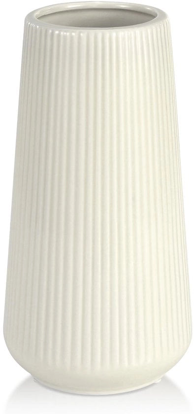 Vaso Beige, Vaso Ceramico per Fiori, Vasi Ceramici per Decorazione, Vaso Moderno per Casa, Piccolo Vaso per Ambiente di Casa, Decorazione per Pampas, Vaso per Decorazione di Interno