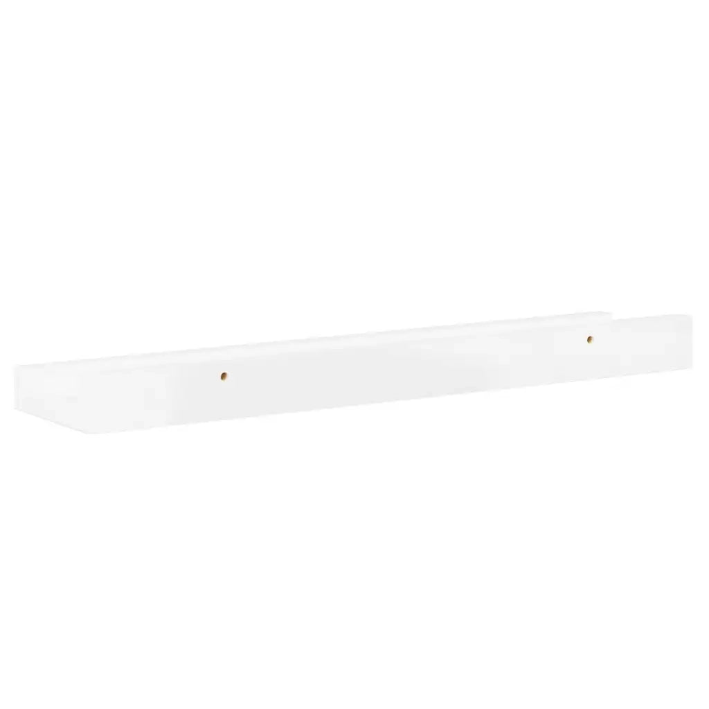 Mensole da Parete 2 pz Bianco Lucido 40x9x3 cm 326648