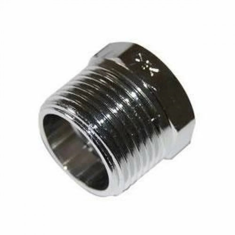 Riduzione ottone cromata f/m 1/4  x1/8