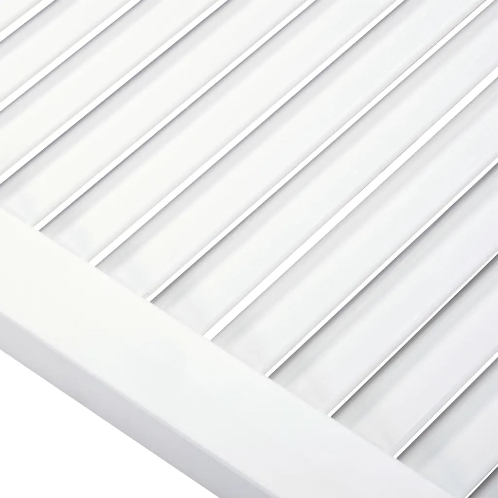 Anta con Design a Lamelle Bianca 69x39,4 cm in Legno di Pino CFW8258463