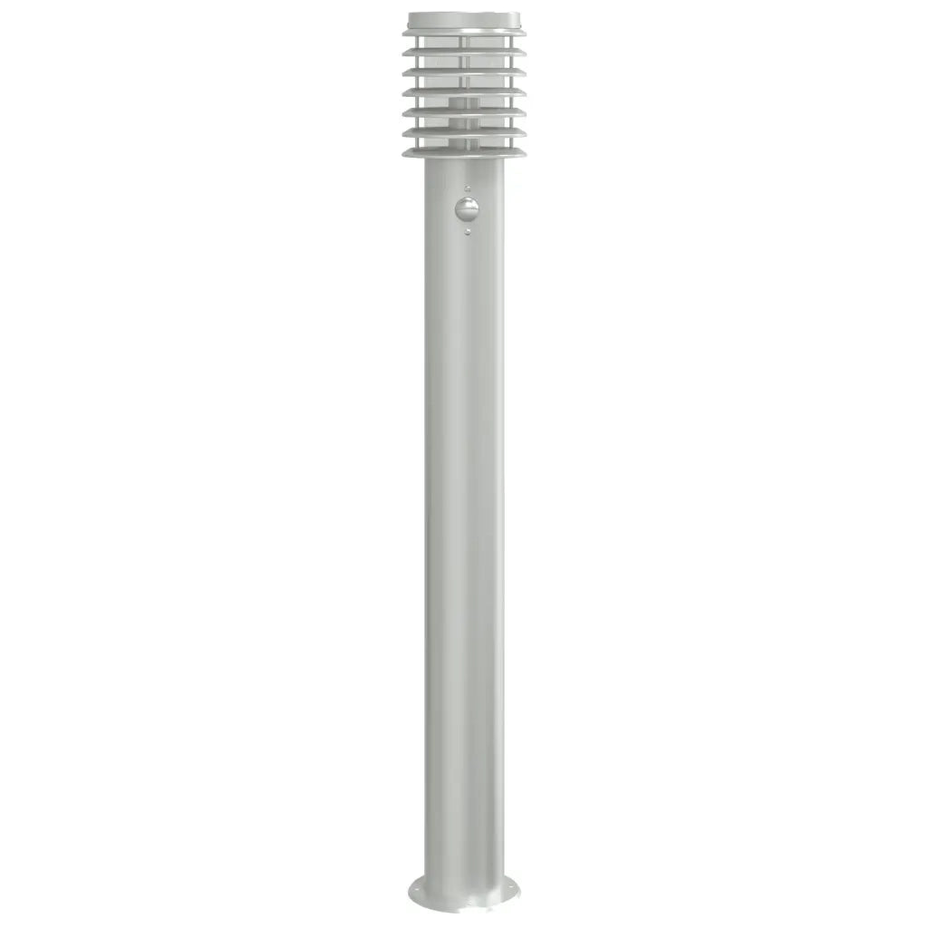 Lampada da Terra per Esterni Sensore Argento 110 cm in Acciaio 4006367