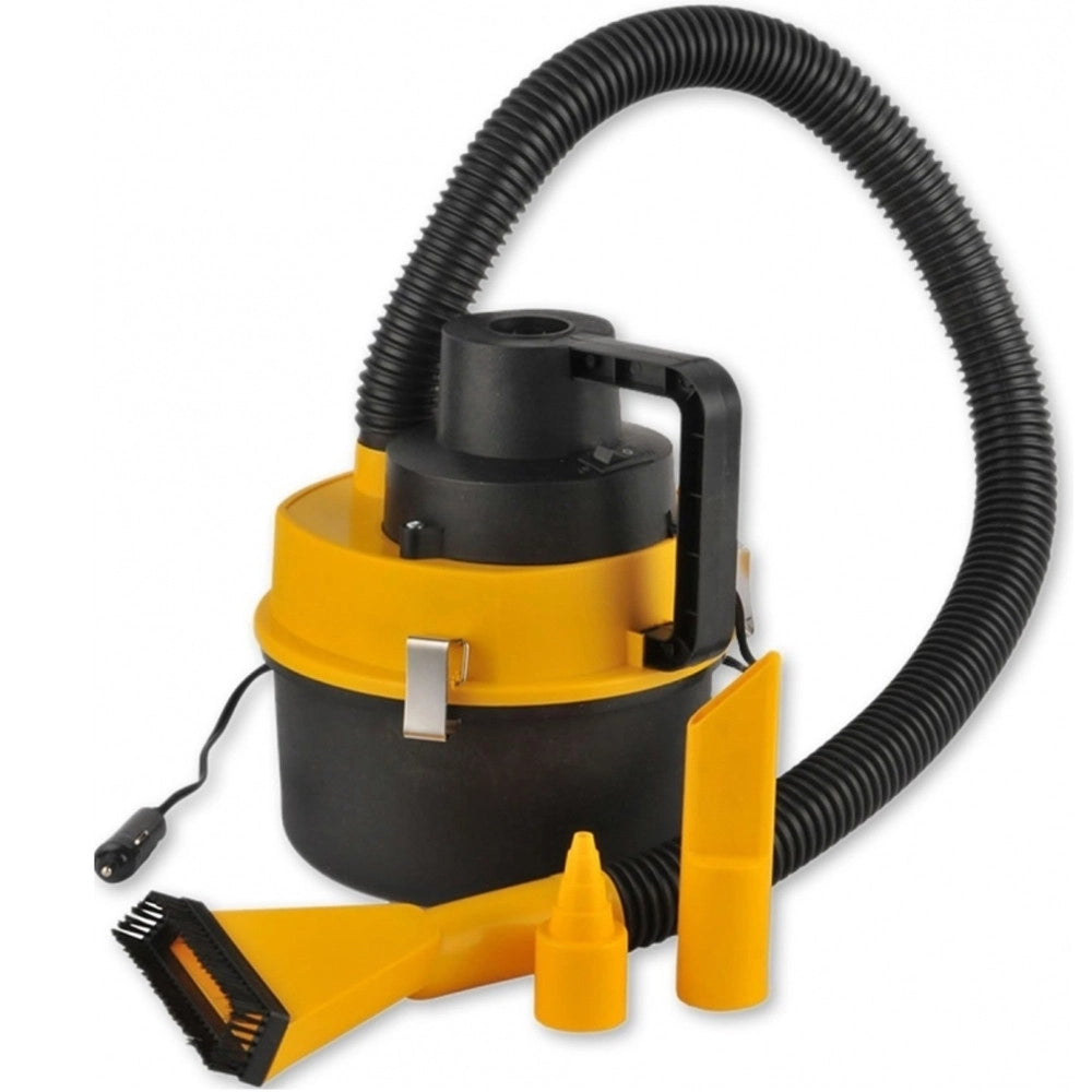 Trade Shop - Aspirapolvere Bidone 4,5l 93-120w Con Tubo Flessibile Auto Accendisigari Camper -