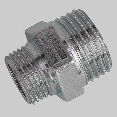 NIPLES RIDOTTO OTTONE CROMATO  M 1 x 3/4 M     MADE IN ITALY