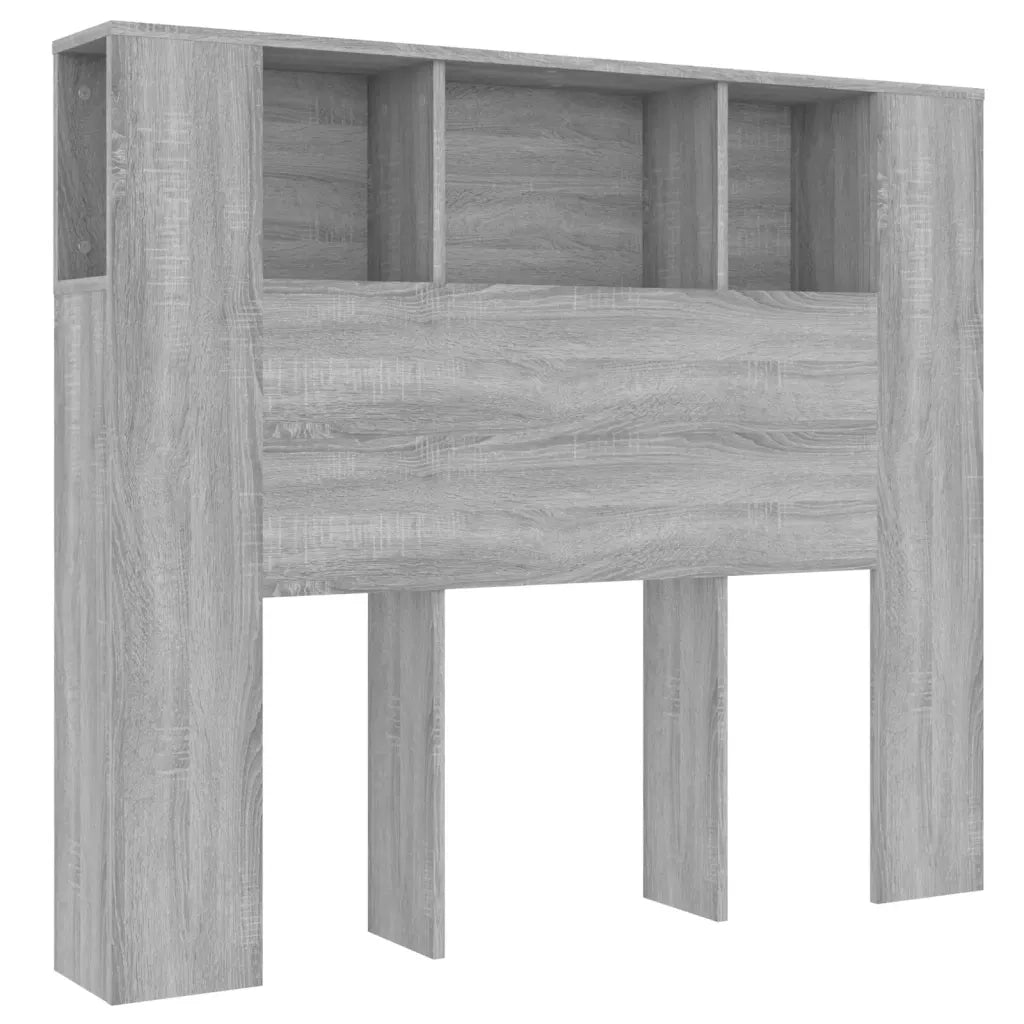 Testiera | Testata con Scomparti Grigio Sonoma 120x18,5x102,5 cm