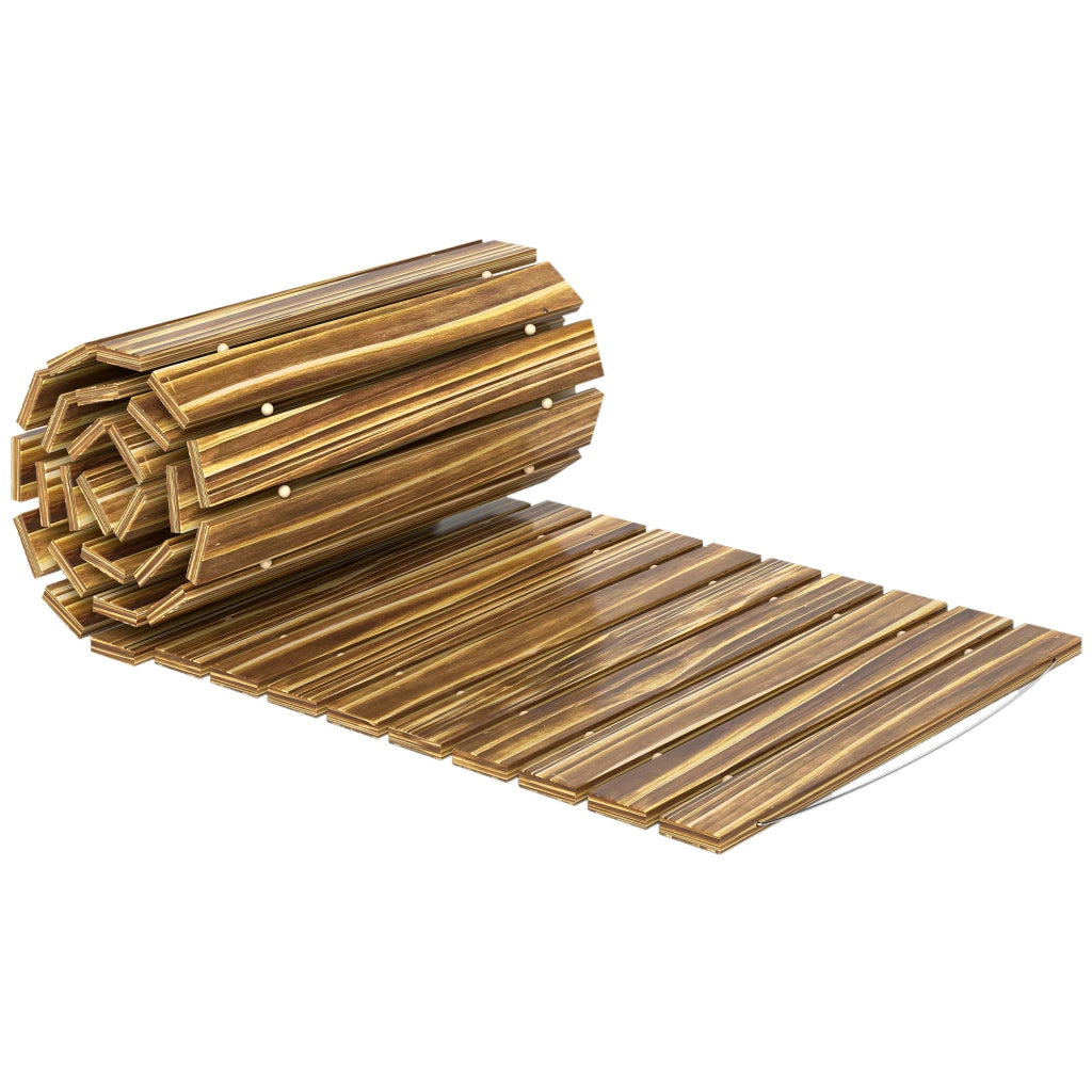 Passerella Giardino Legno Carbonizzato ¨C Xylo ¨C 120x38 cm Pieghevole Esterno