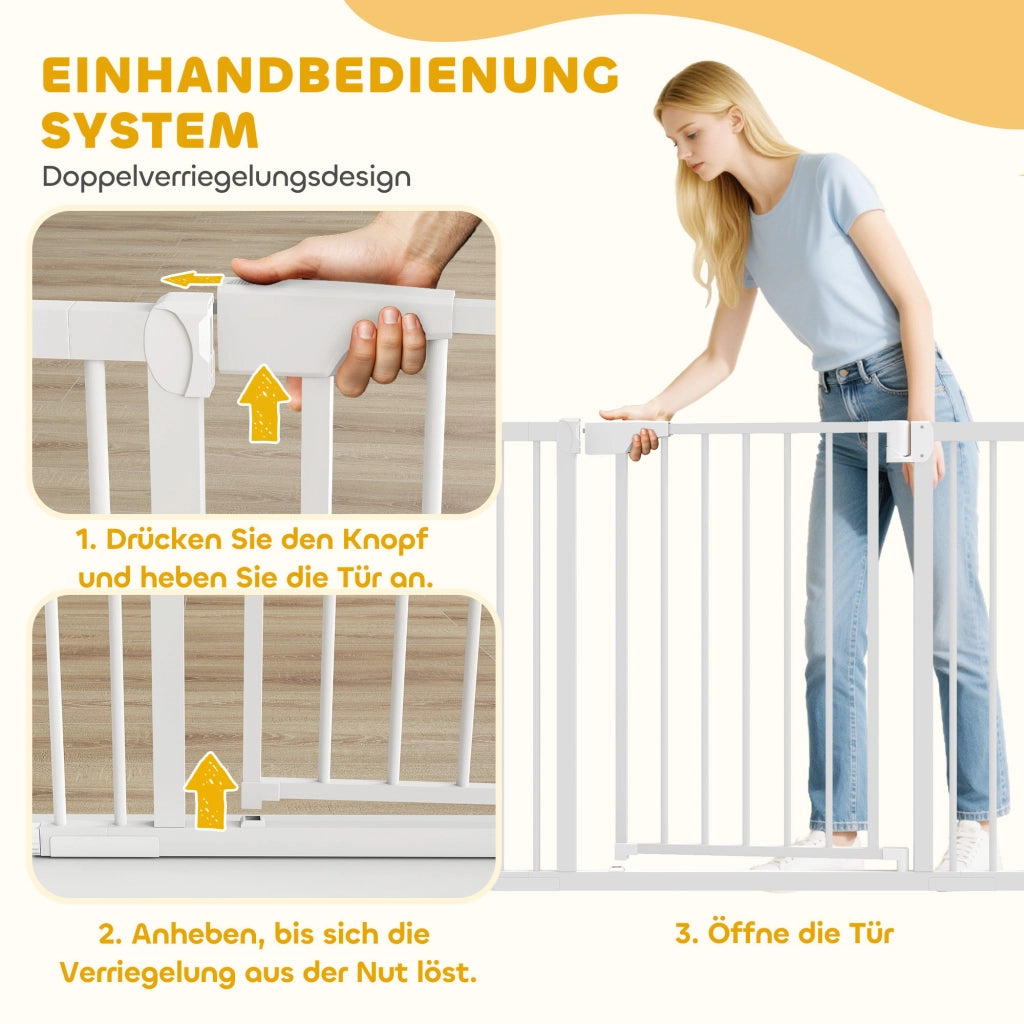 Cancello di sicurezza per scale bambini ¨C Minimal ¨C 76x76 cm bianco