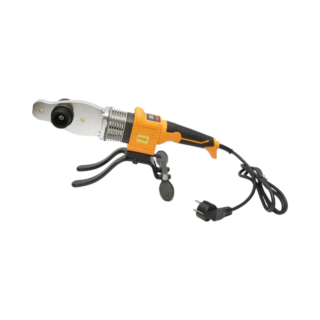 Kit saldatrice per tubi in PPR da 800W con display digitale 0-300°C, 6 ganasce 20-63mm, 3 livelle a bolla, metro a nastro, pinze da taglio. Breckner Germany
