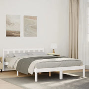 Letto Extra Lungo senza Materasso-Struttura Letto 160x220 cm in Legno di Pino 253940