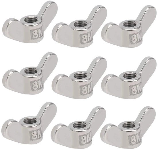 Pacchetto da 10 pezzi di viti a flangia in acciaio inossidabile M8, 8 mm / 3/8 pollici, viti a flangia per attacco.