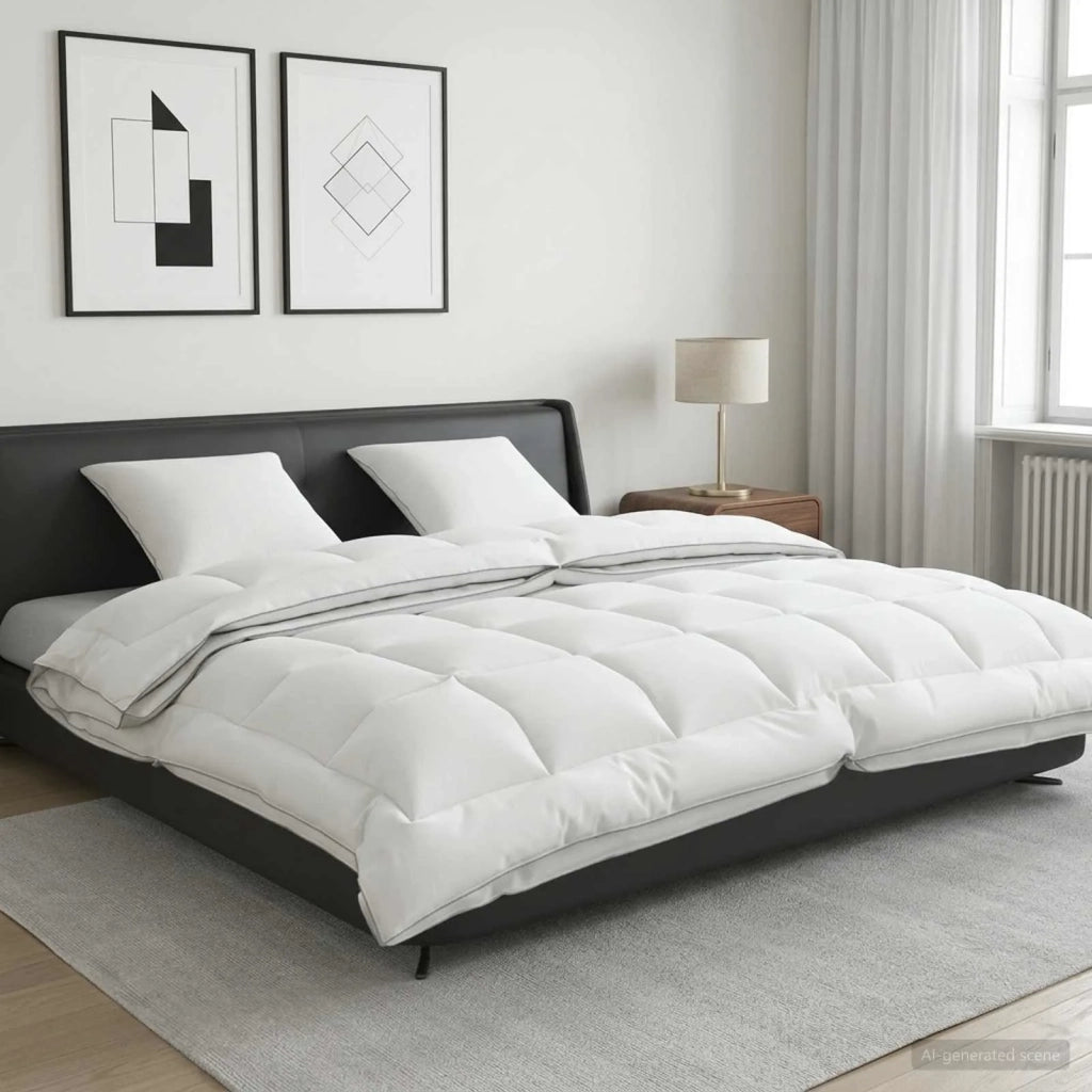 Set di piumone e cuscini 3 pcs 200x220 cm 4 stagioni Lana 3442054
