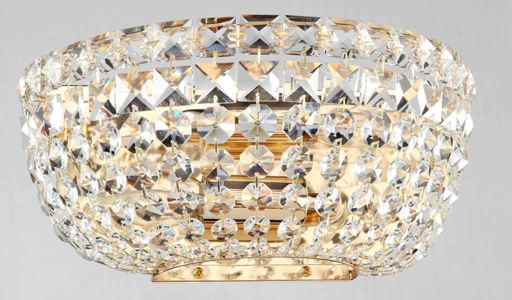 Lampada da parete Royal Classic in Metallo Basfor Oro Antique
