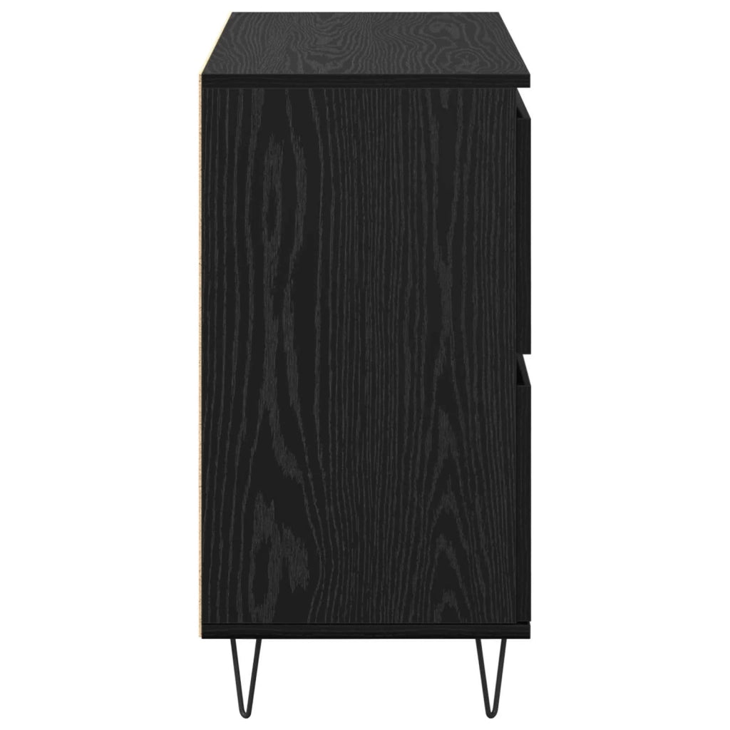 Credenza | Madia | Buffet da pranzo | Armadio da pranzo Rovere Nero 60 x 35 x 70 cm