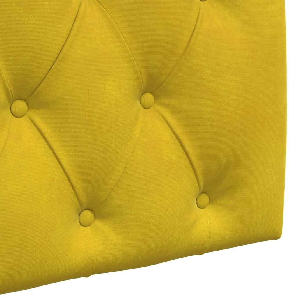 Testiera sospesa Con luce LED Giallo Velluto 3424728