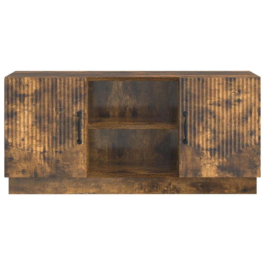 Mobile TV Rovere Fumo 102 x 34,5 x 47 cm Legno ingegnerizzato 895390