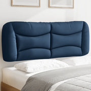 Cuscino Testiera Hvar Blu 140 cm in Tessuto 374582