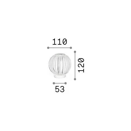 Lampada Da Tavolo Collezione DIAMOND LED 2W Luce Calda Trasparente Ideal Lux