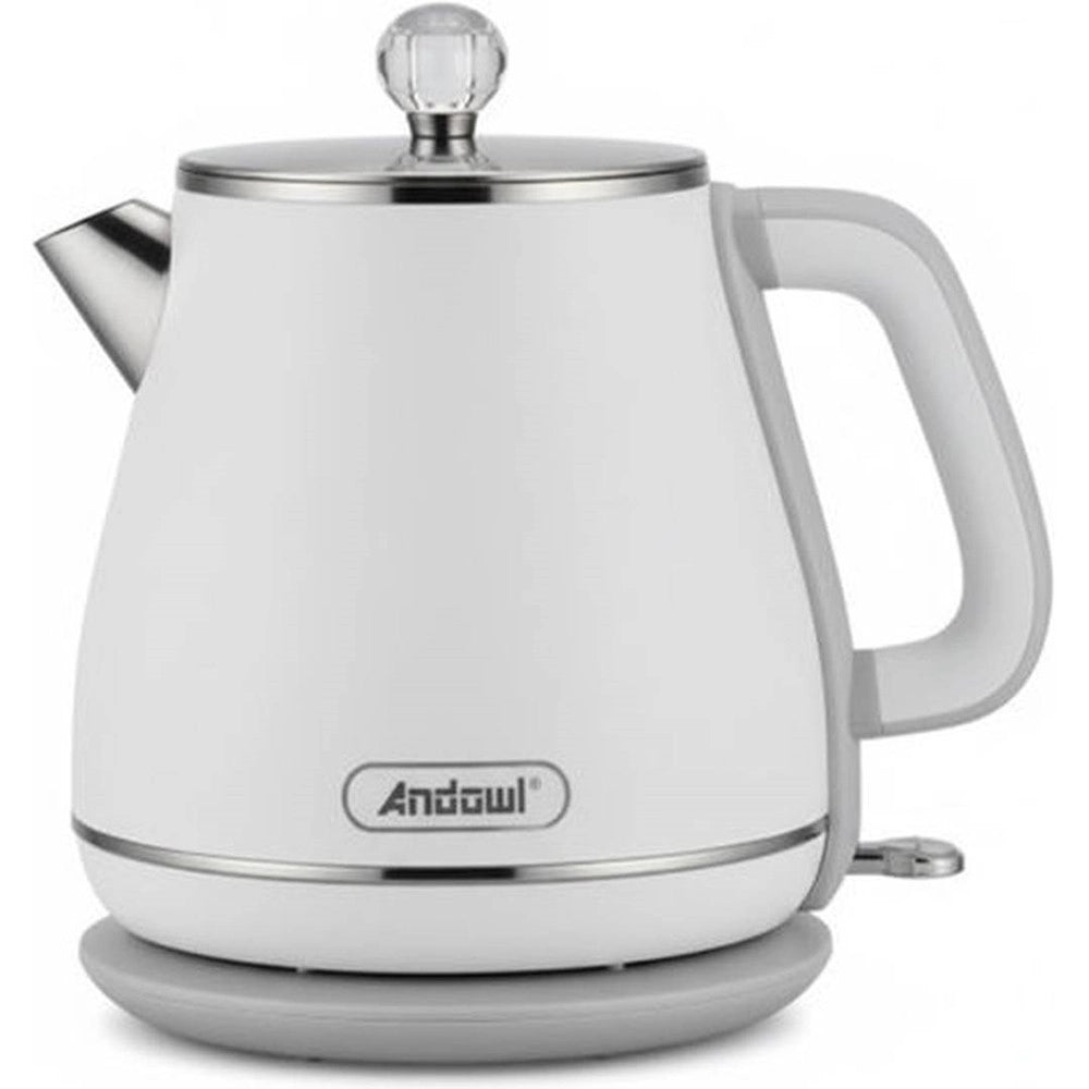 Trade Shop - Bollitore Elettrico In Acciaio Inox Capacità 1,8 Lt 1800 W Spegnimento Automatico Q-rs700 -