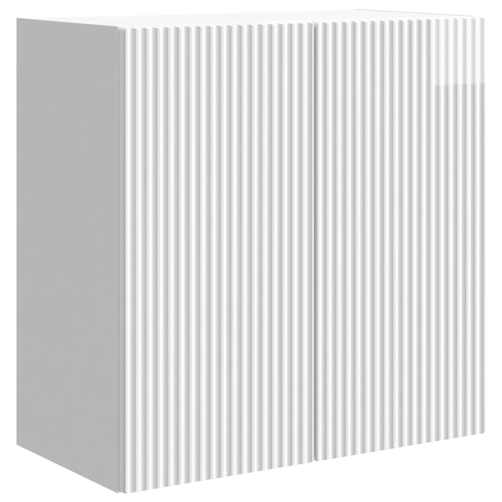 Mobiletto a muro Bianco Lucido 59 x 31 x 60 cm 898409