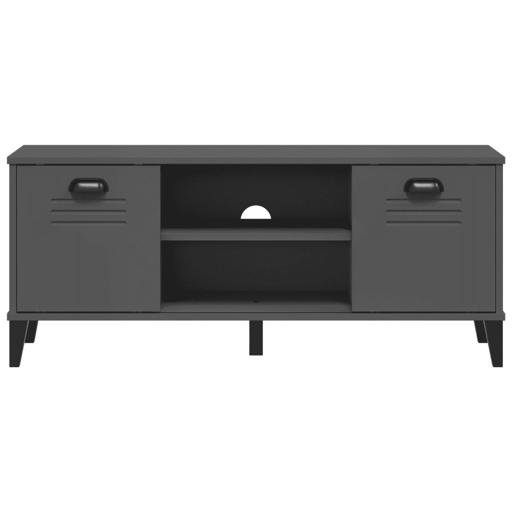 Panca Porta Scarpe | Scarpiera | Mobile per scarpe VIKEN Antracite 106x35x45cm Legno Multistrato