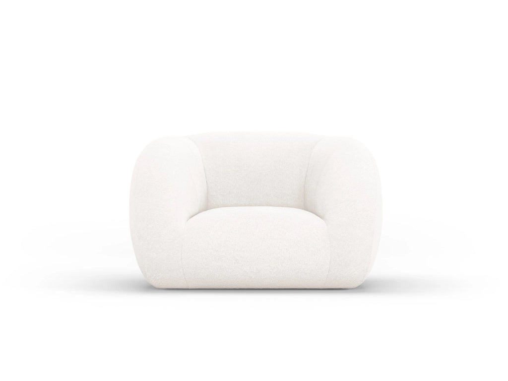 Cosmopolitan Design - Poltrona "Essen" in bouclé bianco 